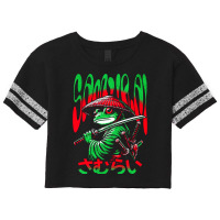 Frog Samurai Warrior Cute Animal Japan Vintage Ani Scorecard Crop Tee | Artistshot