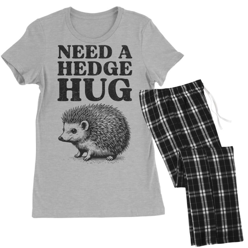 Cute Hedgehog Hug For Animal Pun Introverts Lover Women's Pajamas Set by Sandy | Artistshot