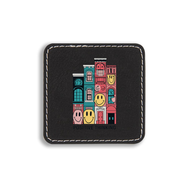 Positive Thinking  , Architecture Square Leatherette Patch | Artistshot