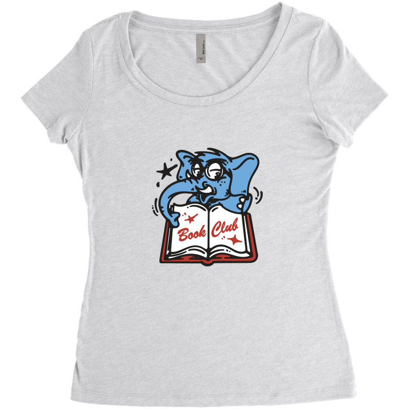 Book Club Women's Triblend Scoop T-shirt by Jasetas | Artistshot