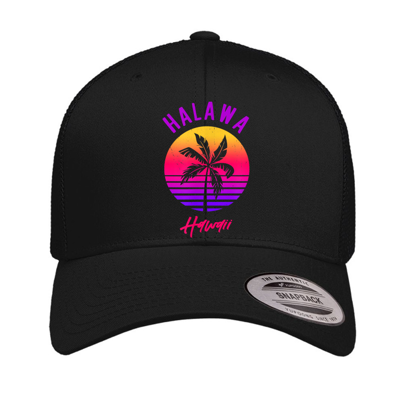 Halawa, Hawaii  Cool Retro Sunset Of Halawa, Hi T Shirt Retro Trucker Cap by spizerrleppleq | Artistshot