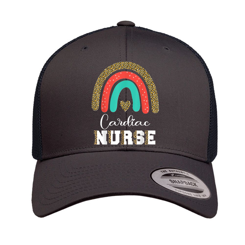 Cardiac Nurse Leopard Cardiologist Graduation Cardiology Retro Trucker Cap by STACYSCHUDEL | Artistshot