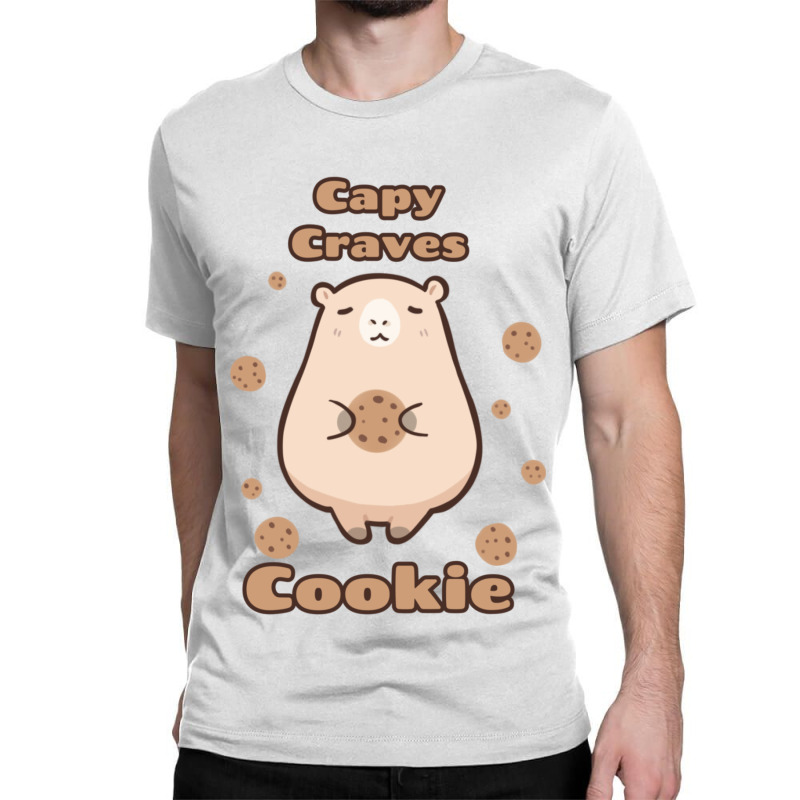 Capy Craves Cookie Classic T-shirt by Sandy | Artistshot