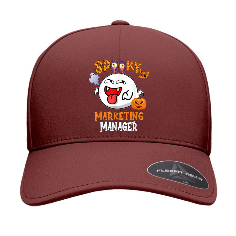 Boo Halloween Costume Spooky Marketing Manager T Shirt Seamless Cap by dubrayhecallezhd | Artistshot