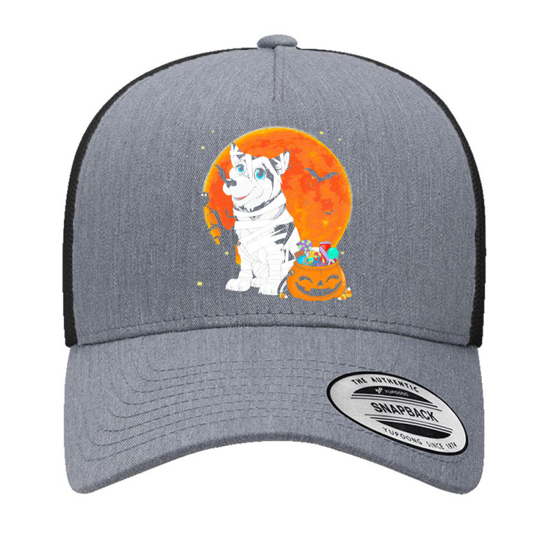 Alaskan Malamute Dog Candy Pumpkin T  Shirt Alaskan Malamute Dog Candy Yupoong Trucker Cap | Artistshot