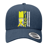 Fight Sarcoma Cancer Awareness American Flag Bone Cancer Yupoong Trucker Cap | Artistshot