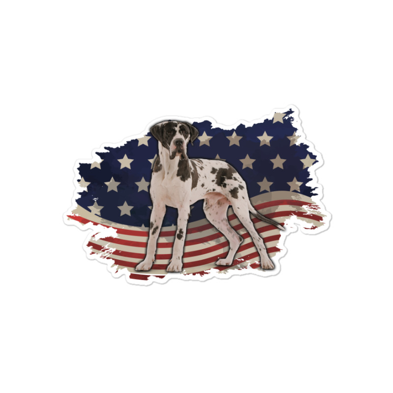 Pointer American Flag Usa Patriotic  4th Of July Gift Sticker | Artistshot