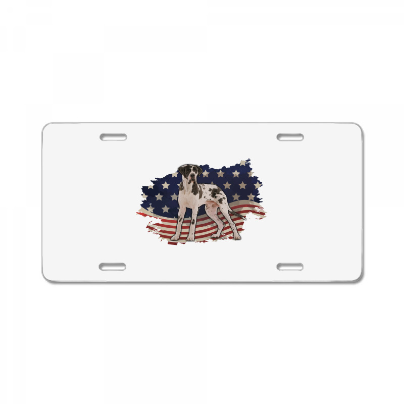 Pointer American Flag Usa Patriotic  4th Of July Gift License Plate | Artistshot