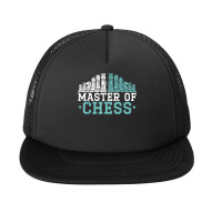 Master Of Chess Sport Grandmaster Board Game Chess Player T Shirt Foam Snapback Hat | Artistshot