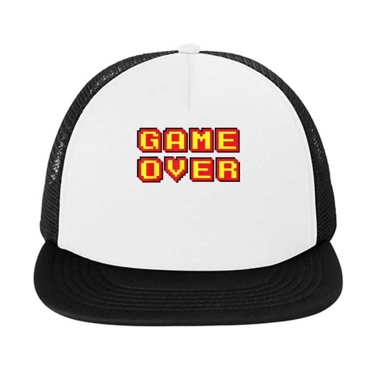 Game Over Vintage Retro Video Games Gaming Gift Arcade T Shirt Foam Snapback hat by gehriglyssy | Artistshot