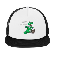 Dinosaur Dance Balloons Cake Happy Birthday 3 Years Old Boy Music Retr Foam Snapback Hat | Artistshot