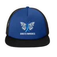 Blue Ribbon Fight Diabetes Awareness Month Foam Snapback Hat | Artistshot