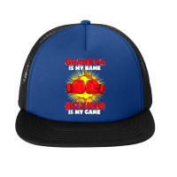 Grandpa Is My Name Boxing Is My Game Sport Fighting Boxer Foam Snapback Hat | Artistshot