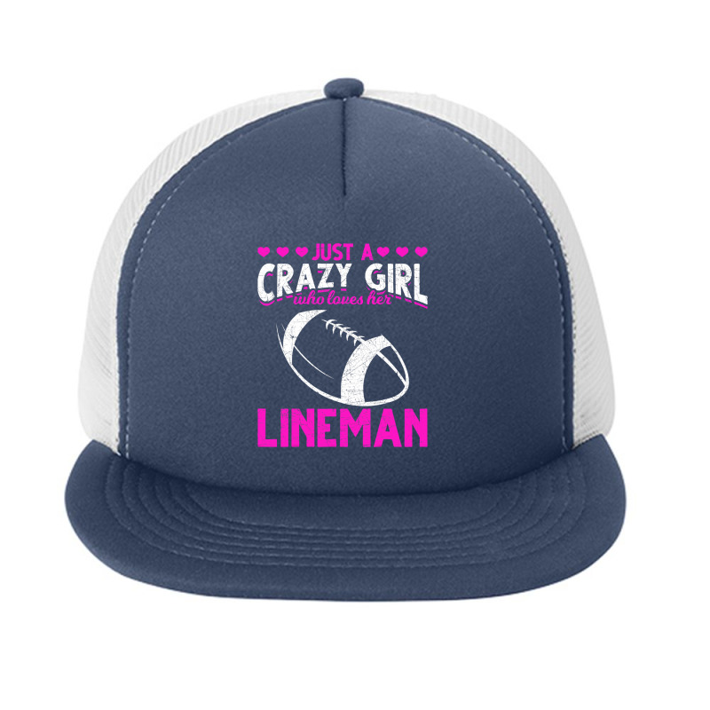 Sports American Football Player Women Girls Football Lineman Foam Snapback hat by pester | Artistshot