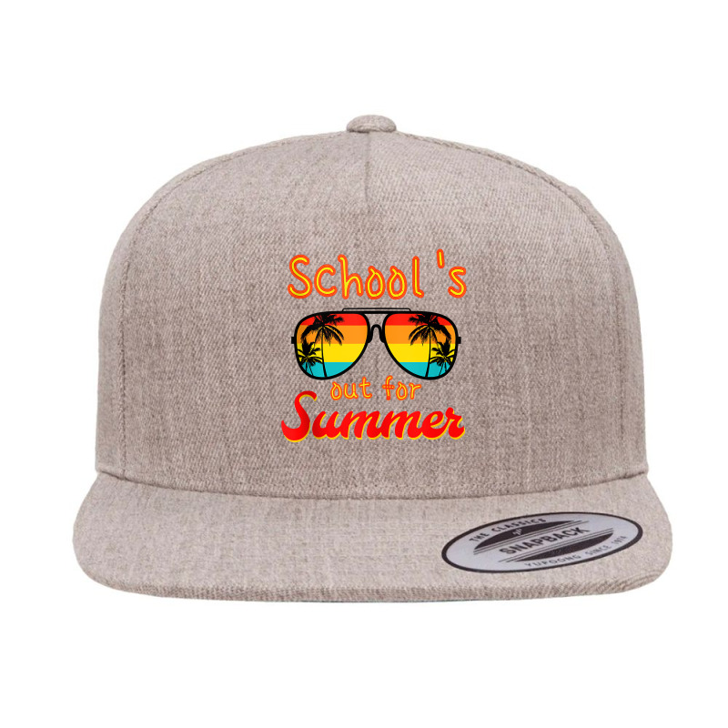 Sunglass Retro Vintage Style Summer School's Out For Summer  Tank Top 5 panel snapback cap by rostinoko | Artistshot