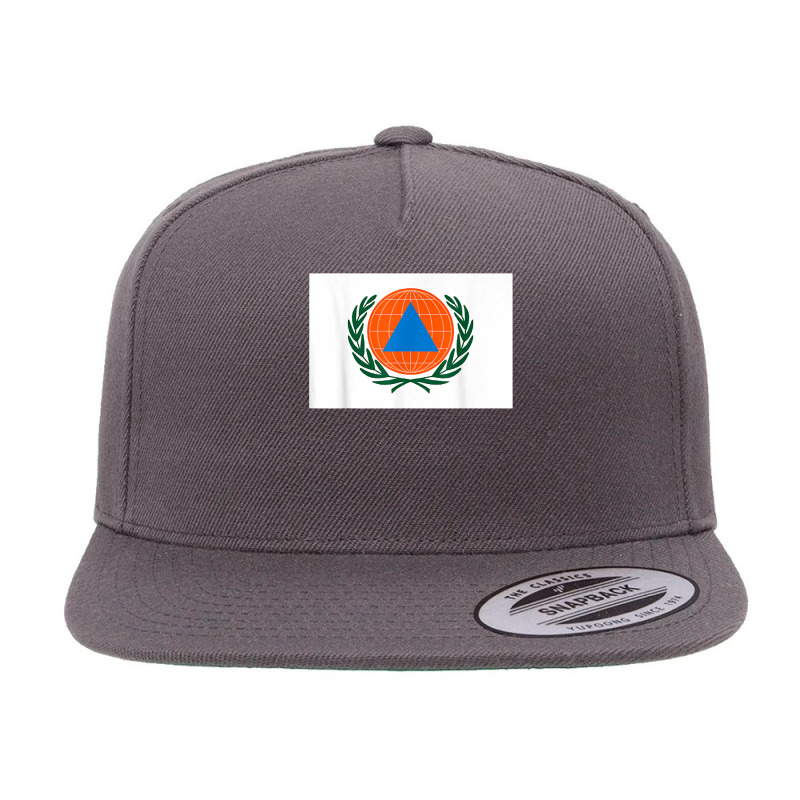 International Civil Defence Organization Flag T Shirt 5 Panel Snapback Cap | Artistshot