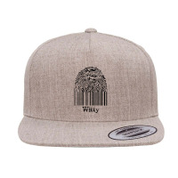 Witty Fingerprint 5 Panel Snapback Cap | Artistshot