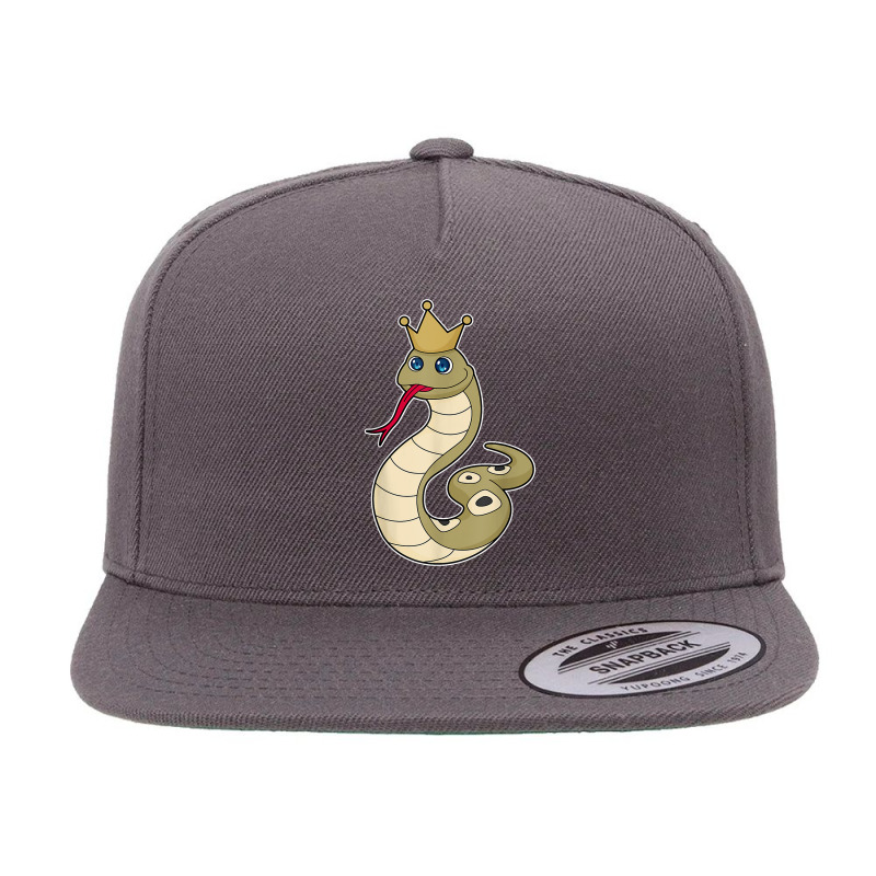 Snake King Crown T Shirt 5 Panel Snapback Cap | Artistshot