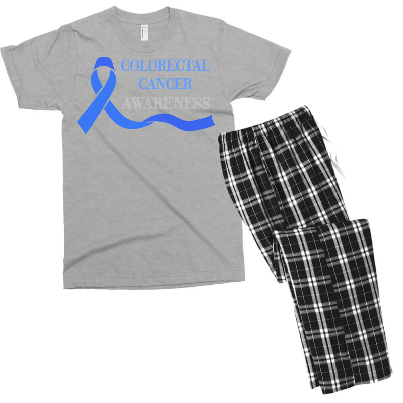 Colorectal Cancer T  Shirt Colorectal Cancer Awareness Men's T-shirt Pajama Set | Artistshot