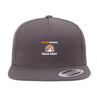 Anime Paused Talk Fast 5 Panel Snapback Cap | Artistshot