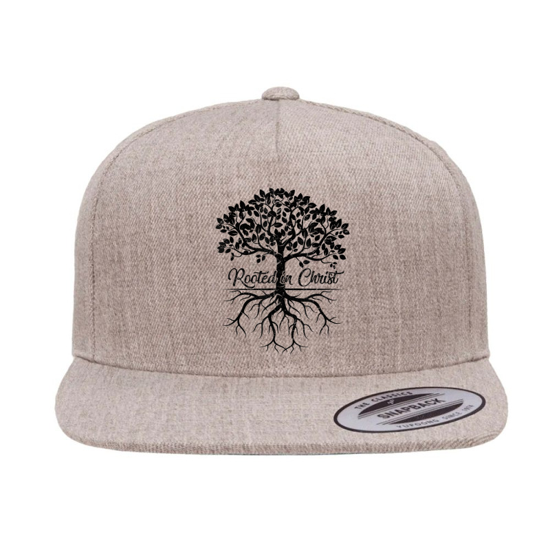 Rooted In Christ Shirt Christian Faith Bible Verse Mom Lover Gifts 5 panel snapback cap by Aria-Proctor | Artistshot