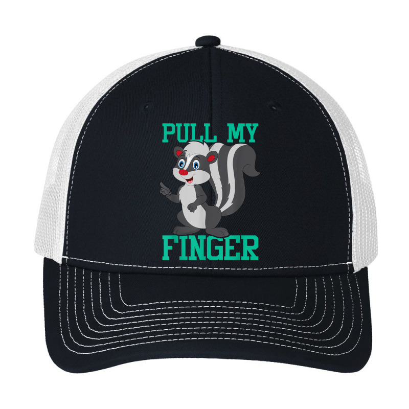 Pull My Finger   Skunk Lover Pet Owner Zookeeper Zoologist T Shirt Pa Trucker Cap by survisgn | Artistshot