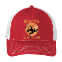 Brooms Are For Amateurs Dragon Riding Witches Halloween T Shirt Pa Trucker Cap | Artistshot