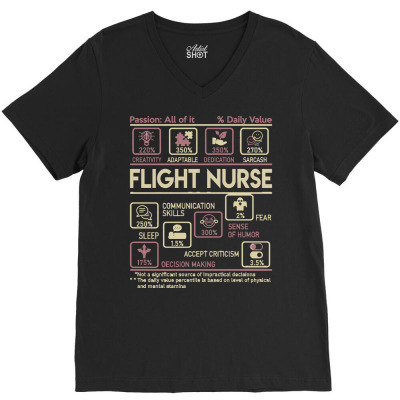 Flight Nurse T  Shirt Flight Nurse T Shirt   Multitasking Daily Value V-neck Tee Designed By Jayda84288