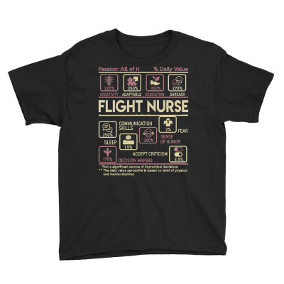 Flight Nurse T  Shirt Flight Nurse T Shirt   Multitasking Daily Value Youth Tee Designed By Jayda84288