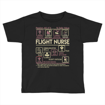 Flight Nurse T  Shirt Flight Nurse T Shirt   Multitasking Daily Value Toddler T-shirt Designed By Jayda84288