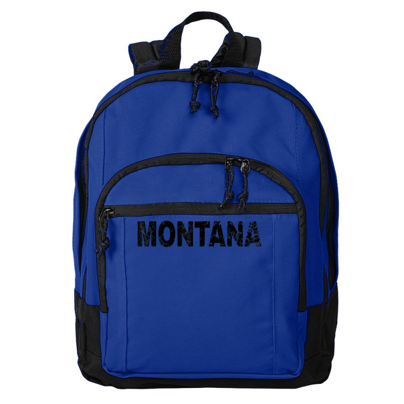 Vintage Montana Bold Black Text Mt Apparel T Shirt Basic Backpack | Artistshot