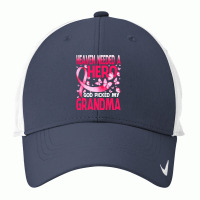 Heaven Needed A Hero God Picked My Grandma Breast Cancer T Shirt Nike Dri-fit Cap | Artistshot