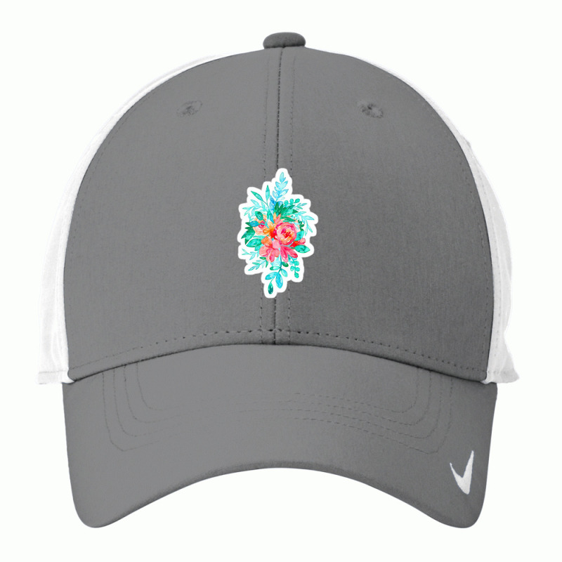 Bear Y Bee Utiful Honeybee Garden In Pastel Rainbow Mist 91678784 Nike Dri-fit Cap | Artistshot