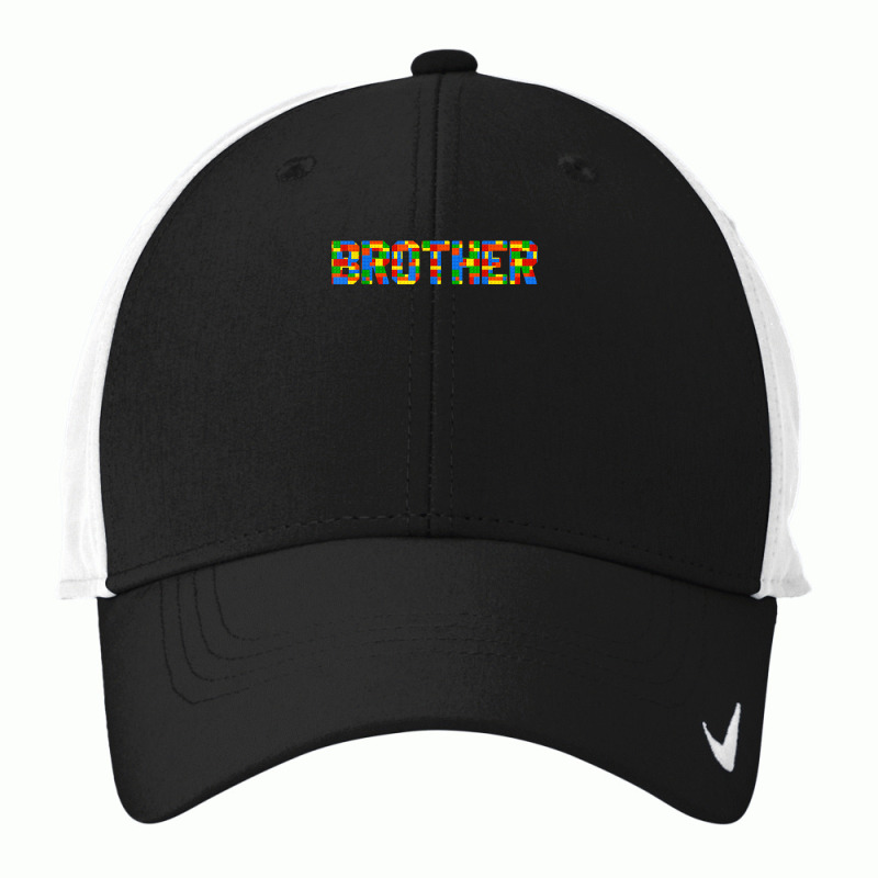 Brother Brick Builder Funny Blocks Master Builder T Shirt Nike Dri-FIT Cap by ebertfran1985 | Artistshot