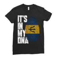 It's In My Dna Barbadian Proud Barbados Flag Ladies Fitted T-shirt | Artistshot