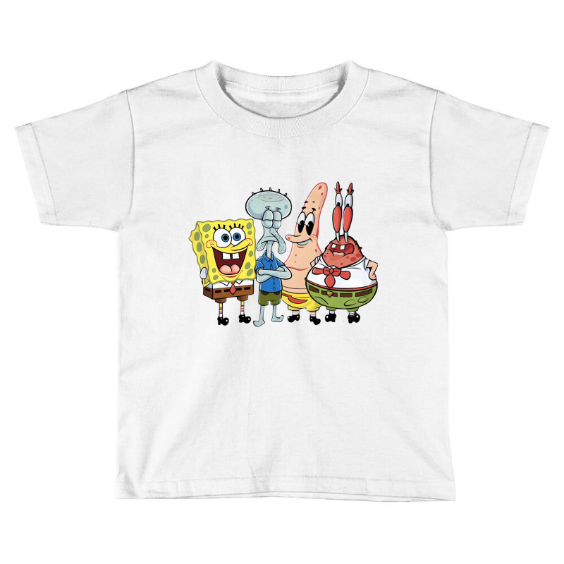 The Characters Are Spongebob, Patrick Star, Squidw Toddler T-shirt by Sandy | Artistshot