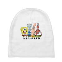 The Characters Are Spongebob, Patrick Star, Squidw Baby Beanies | Artistshot