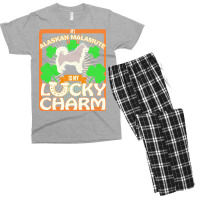 Alaskan Malamute T  Shirt My Alaskan Malamute Is My Lucky Charm   Gift Men's T-shirt Pajama Set | Artistshot