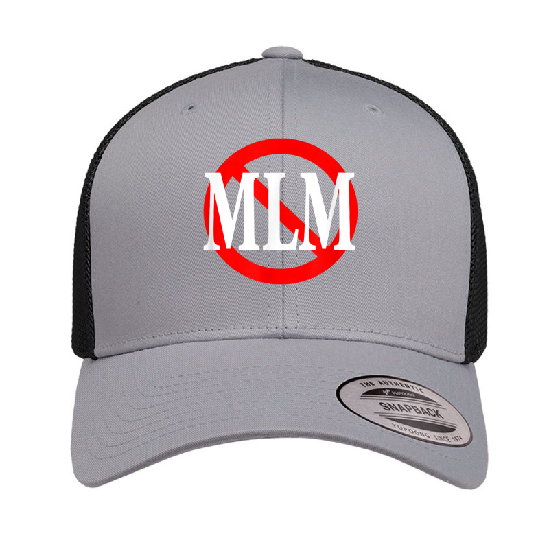 No Mlm Funny Anti Mlm Pyramid Scheme Tshirt Retro Trucker Cap | Artistshot