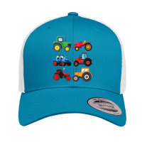 Kids 6 Tractors Agricultural Machinery Combine Harvester T Shirt Retro Trucker Cap | Artistshot