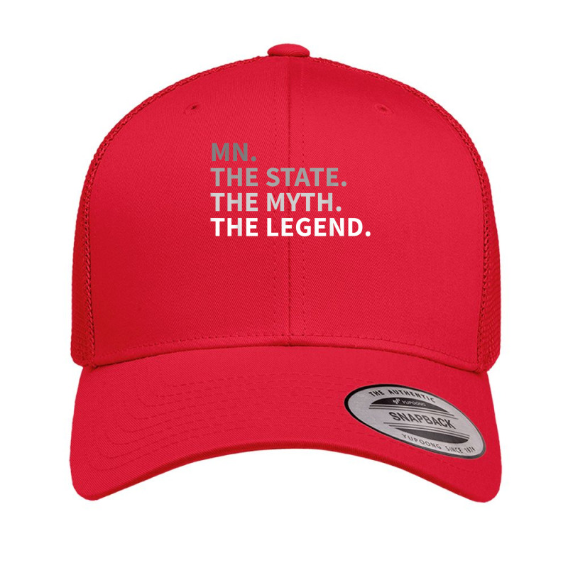 Minnesota   The State The Myth The Legend T Shirt I Love Mn Retro Trucker Cap | Artistshot