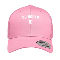 Up North Minnesota Text Retro Trucker Cap | Artistshot