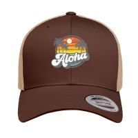 Aloha Hawaii Hawaiian Island Vacation Palm Trees Beach Gift Retro Trucker Cap | Artistshot