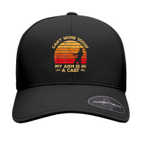 I Can't Work Today My Arm Is In A Cast Hunting And Fishing T Shirt Seamless Cap | Artistshot