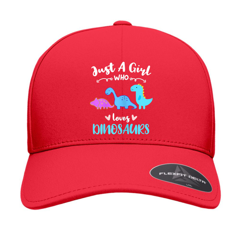 Just A Girl Who Loves Dinosaurs Seamless Cap by Juan-Design | Artistshot