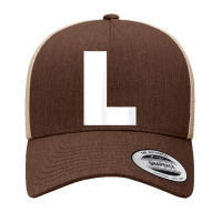 Letter L Capital Alphabet Monogram Initial T Shirt Yupoong Trucker Cap | Artistshot