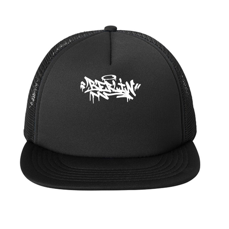 Berlin City Graffiti Street Art Handstyle Germany Hip Hop T Shirt Foam Snapback Hat | Artistshot