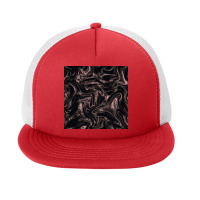 Black Velvet Marble With Pearlescent Foam Snapback Hat | Artistshot