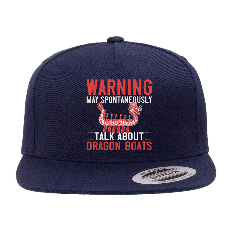 Dragon Boat Racing Festival Paddle Chinese Boating Arts Characters 5 panel snapback cap by HailieDesign | Artistshot