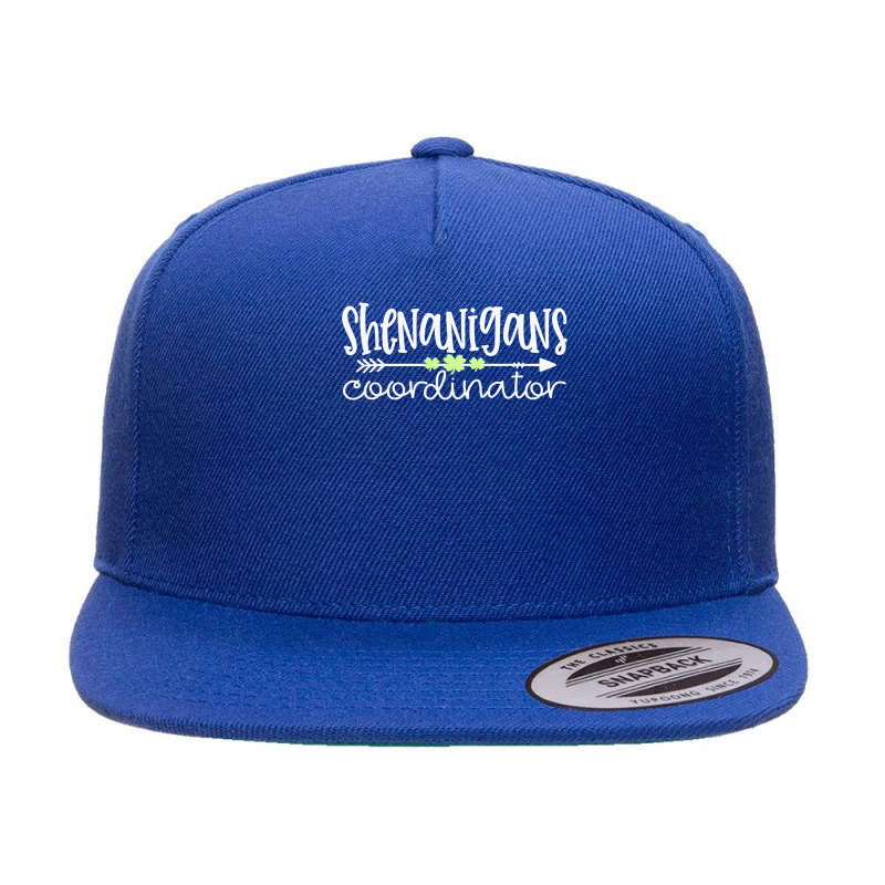 Shenanigans Coordinator Teacher St Patricks Day Shenanigans 5 Panel Snapback Cap | Artistshot